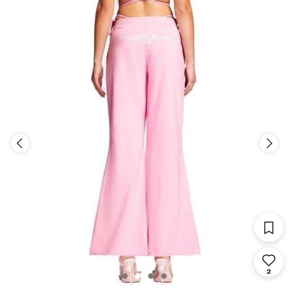 NWOT I AM GIA Pink Flare Sweatpants